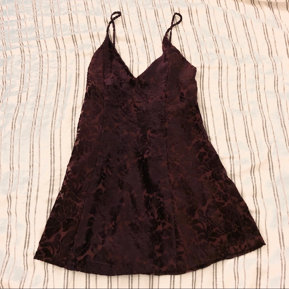 Velvet mini dress